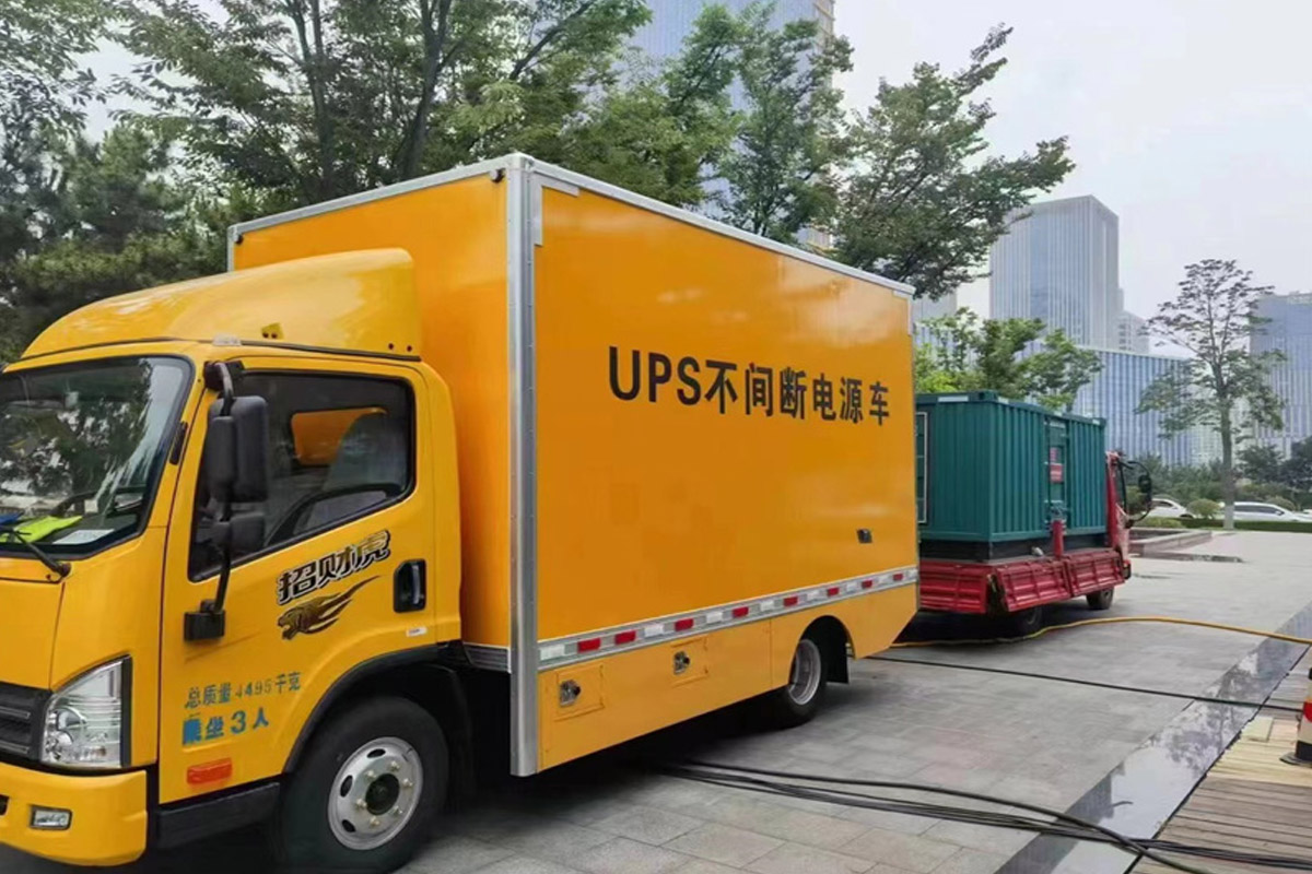 新盈镇发电机租赁施工现场