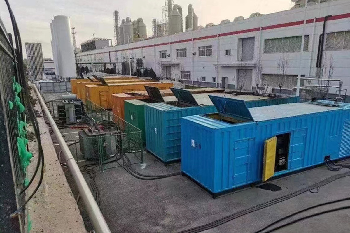 新盈镇发电机租赁施工现场